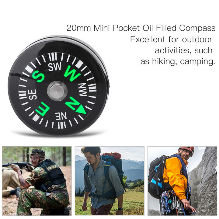 New%2012Pcs%2020mm%20Mini%20Pocket%20Oil%20Filled%20Compass%20Survival%20Compasses%20for%20Hiking%20Camping%20Outdoor%20Activities%20Accessory%20Multi%20Tools%20-%20Image%202