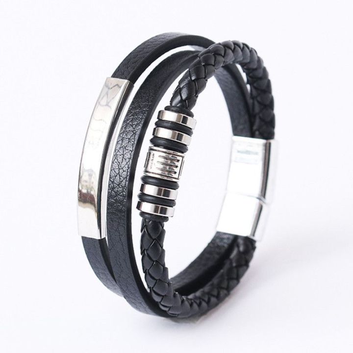 Trendy%20Leather%20Bracelets%20For%20Men%20Stainless%20Steel%20Bracelet%2021CM%20Multilayer%20Braided%20Rope%20Bracelets%20for%20Male%20Jewelry%20%20-%20Image%204