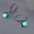 Original 925 Sterling Silver Hoop Earrings Luxury Firefly Ear Pendant Hoop Earrings For Women Girl Party Wedding Jewelry .