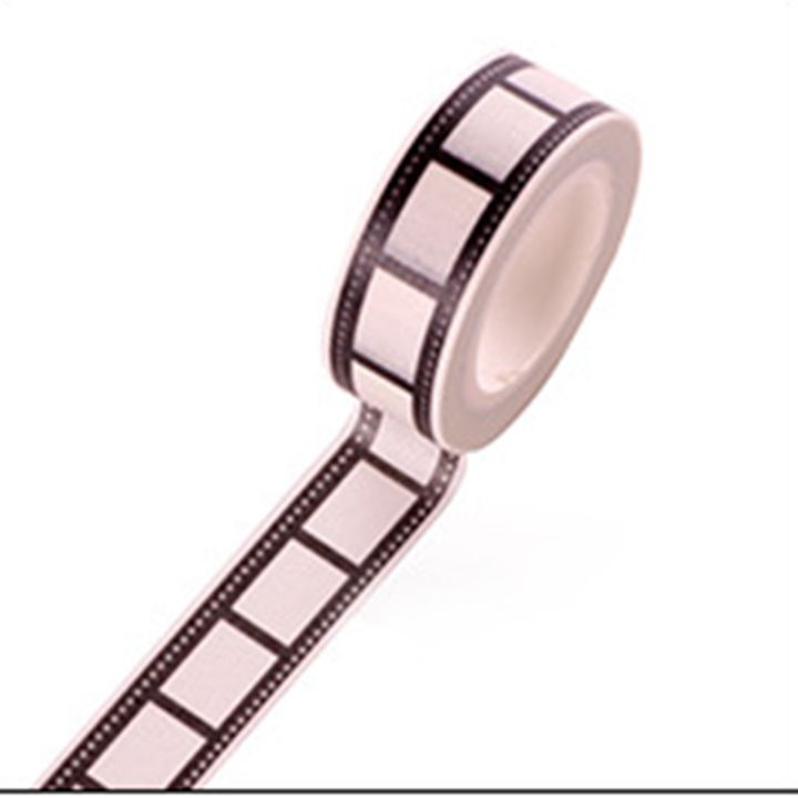 10M*15mm%20Tape%20Camera%20Roll%20Print%20Scrapbook%20DIY%20Sticker%20Decoration%20Japanese%20Tape%20Paper%20Black%20White%20Edges%20Two%20Styles%2010m%20-%20Image%202