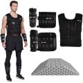 20kg Adjustable Weight Training Suit Empty Bag Fitness Running Vest, Hand And Foot Strength Training Physical Training Clothing. 