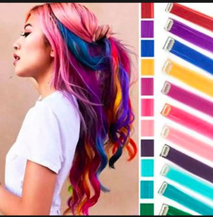 5%20pcs%20hair%20clip%20extension%20strips%20/%20rainbow%20colors%20extension%205pcs%20-%20Image%202