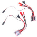 20A ESC 30A ESC Motor Speed RC ESC 2KHz Forward Reverse Brush Brake Toy Accessories.