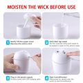 Portable Mini Air Humidifier USB Desktop Humidifier for Car Bedroom Air Diffuser Fogger Mist Maker Sprayer with LED Night Lamp,Humidifier, aroma diffuser, night light fancy light home decorators.. 