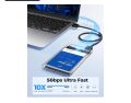 transparent 2.5-inch SATA Hard Drive Enclosure, designed to turn an internal HDD or SSD into an external, portable storage device. .