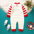 Christmas Baby Romper Fashion Cute Elk Infant Boy Girl Jumpsuit Knitted Newborn Kid Xmas Clothes 0-18M Overalls Long Sleeve Warm. 