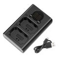 Captor E-06 Dual  charger For Canon 6D,60D,70D,80D, 5D mark lll,6D mak ll etc. 