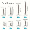 800pcs Self Tapping Wood Screws Set, M2 Phillips Flat Head Sheet Metal Screw, Self Tapping Screws Assortment Kit. 