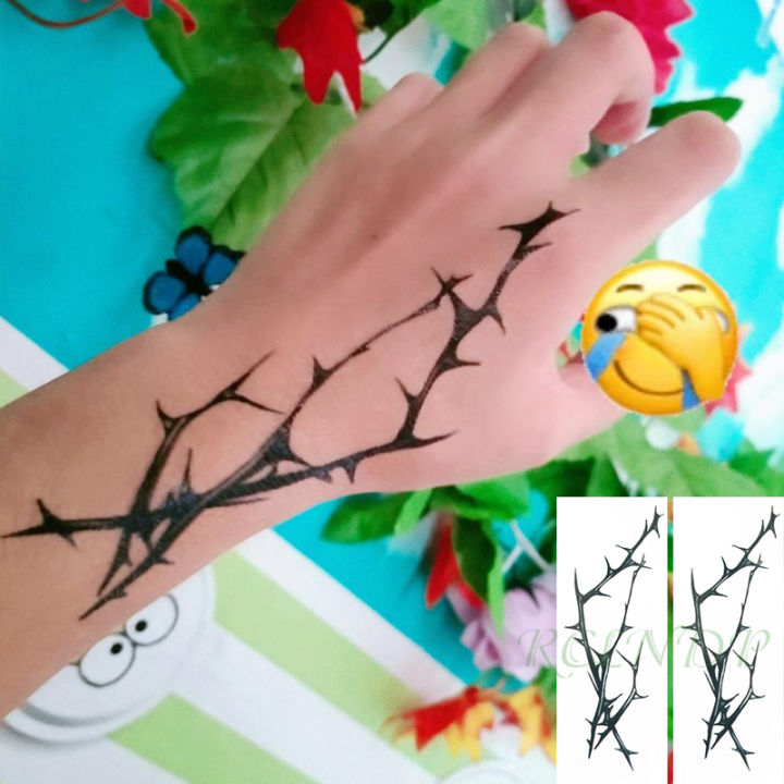 Waterproof%20Temporary%20Tattoo%20Sticker%20Black%20Tree%20Branch%20Design%20Fake%20Tatto%20Flash%20Tatoo%20Arm%20Hand%20Body%20Art%20for%20Women%20Men%20-%20Image%202