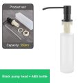 1Pc 350/500ml Sink Liquid Soap Dispenser Pump Kitchen Stainless Steel Hand Pressure Soap Dispenser Bottle Mount Accessories. 