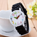 Ladies Little Fresh Jelly Silicone Pencil Digital Quartz Watch Middle And High School Simple Leisure Sports Pointer Watch. 