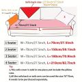 Universal Sofa Cover Towel Chenille Fabric Solid Color Living Room Sofa Cushion Non-Slip Sofa Cushion Armrest Backrest Cover 1PC. 