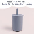 Baby Feeding Straw Drinkware Cup Baby Cute Learning Feeding Cup Food Grade  BPA Free Silicone Toddler Water Bottle Tableware. 
