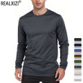 Spring Autumn Men‘s T-shirts Long Sleeve Casual Tops Solid Color High Quality Male T-Shirt Classic Men Clothing. 