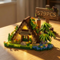 479PCS Forest Cabin Mini Building Blocks Set City Street View Greenhouse Windmill Tree House DIY Model Birthday .