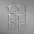 6pcs Silicone Door Stopper Stickers Handle Bumpers Adhesive Mute Anti-Shock Protect Pad Transparent Waterproof Door Stopper Pad.