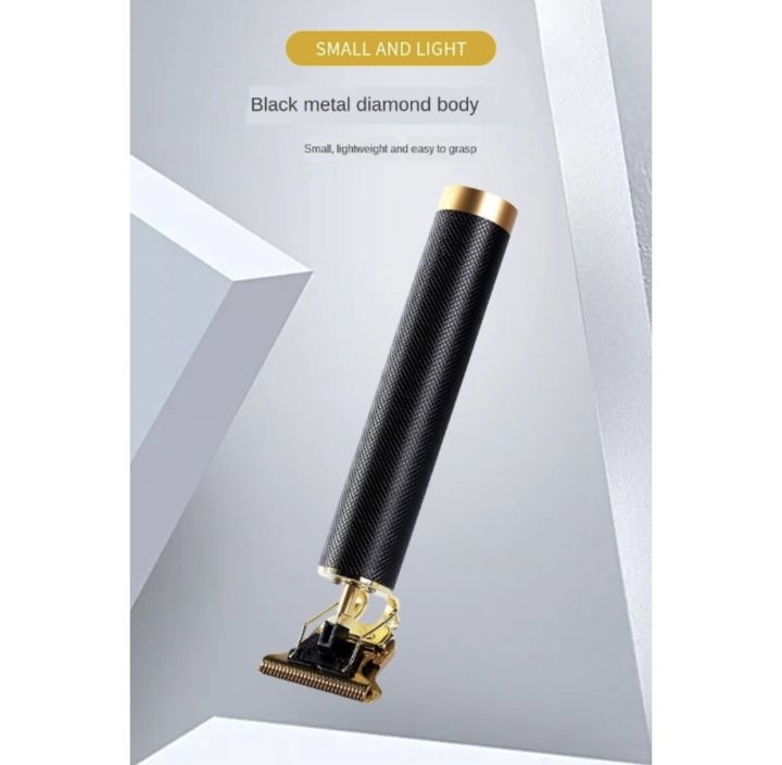 Vintage%20T9%20Black%20Diamond%20Metal%20Body%20Professional%20Hair%20Clipper%20With%20R-Type%20Obtuse%20Angle%20Cutter%20Head%20-%20Image%203