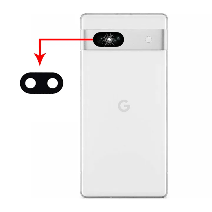 Google Pixel 7A Back Camera Lens Glass Replacement with Pre-Installed ...