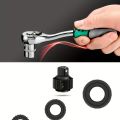 46pcs Set 1/4 Inch Drive Socket Ratchet Wrench Set, With Bit Socket Set Metric And Extension Bar For Auto Repairing.