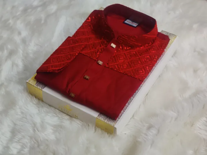 Eid%20spcial%20mens%20New%20design%20semilong%20panjabi%20-%20Image%202