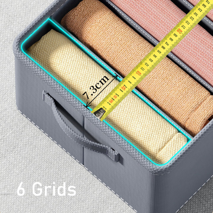 Thickened%20Pants%20Storage%20Box%20Foldable%209/7/6%20Grids%20Organizer%20for%20Jeans%20Sweatshirt%20Shirt%20Wardrobe%20Organizers%20of%20Cabinets%20and%20Drawer%20-%20Image%205
