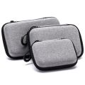 Portable Data Cable Organizer Bag Small EVA Oval Earphone Storage Bags Hard Shell Waterproof Cases Charger U Disk Zipper Pouch. 