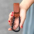1/2PCS Baby Stroller Hooks - PU Leather Pram Organizer for Diaper Bag Travel Accessories with Climbing Buckle. 