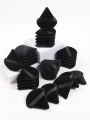 Black Triangle Powder Puff Facial Makeup Sponge Soft Velvet Cosmetics Puff Mixer Beauty Foundation Make-Up Sponge Makeup Access.
