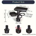 3-in-1 Detachable Car Cup Holder Tray-Expandable Food Table with 360° Rotating Design,Sturdy Base for Long Road Trips Table Tray.