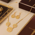 Turkish coin gold plated jewelry set kurdish wedding necklace earring set arabic totem jewelry. 