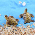 1PC Mini Sea Turtle Model Resin Aquarium Fish Tank Home Landscape Ornaments Decoration Accessories Fine Workmanship Layout Prop.