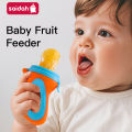 SAIDAH Infant Baby Food Fruit & Vegetable Feeder with Medium Mesh Bag Food Grade Liquid Silicone Yummy Nourishment Feeding. 