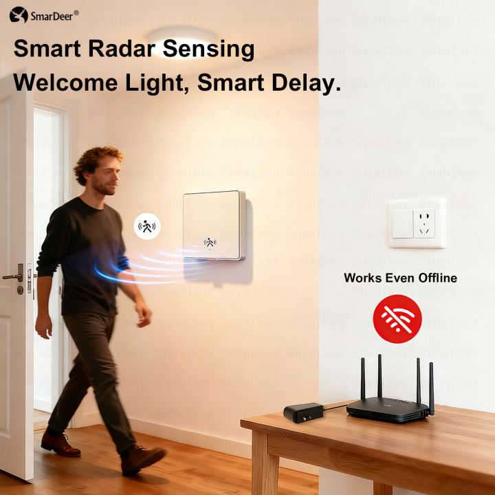 SmarDeer%20ZigBee%20Smart%20Switch%20with%20Motion%20Sensor,Human%20Body%20Presence%20Detector%20Auto%20Light%20ON/OFF,Tuya%20Wall%20Light%20Switch%20lightify%20-%20Image%202