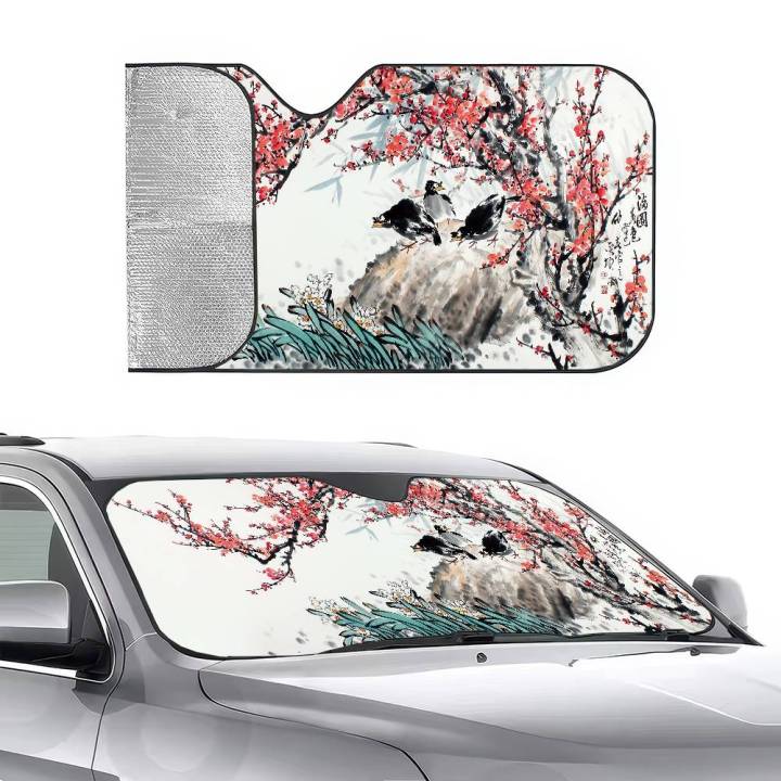 Chinese%20Plum%20Flower%20Sunshade%20Windscreen%203D%20Film%20Plaid%20%20Novelty%20Car%20Front%20Window%20Visor%2070x130cm%20Sun%20Visor%20Solar%20Protect%20-%20Image%203