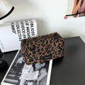 Unique Leopard Print Makeup Bag • Large-Capacity Cosmetic Organizer • Lipstick Storage Pouch. 