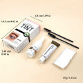 ICONSIGN Eyelashes and Eyebrow Tint Dye Eyebrow Dye Waterproof Long-lasting Eyebrow Brow Kit Semi Permanent Eyebrow Black Brown. 