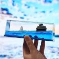 Car Dashboard Decoration Items|Moving Titanic Liquid Wave Cruise Ship|Unsinkable Ship Car Dashboard|Gift and Paperweight|Floating Ship Car Dashboard/Pack of 1 Glass/Plastic. 