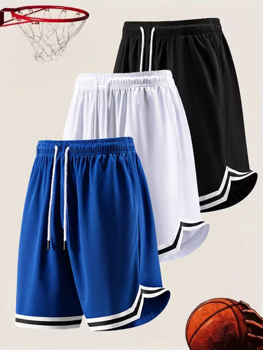 New Mens Basketball Pants Athletic Court Shorts Elastic Y2K Oversized Casual Quick Drying Shorts Suitable for Daily Fitness Moto