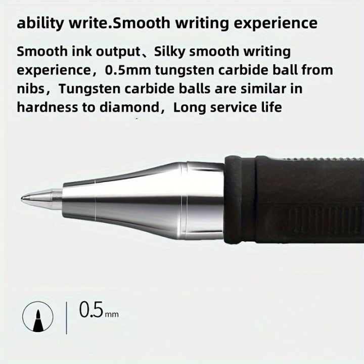 5/10/20pcs%20Quick-Drying%20Gel%20Pens,%200.5mm%20Fine%20Tip,%20Black%20Ink%20-%20Ideal%20Choice%20for%20Office%20and%20School%20clea%20For%20school%20office%20use%20only%20-%20Image%205