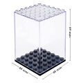 4-32pcs Minifigure Display Case Acrylic Display Box Stackable Building Blocks Storage Case for Figurines Toys and Collectibles.