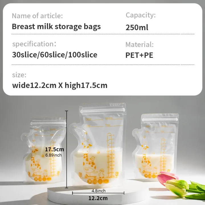 30/60/100%20Pack%20250ml%20BPA%20Free%20Milk%20Storage%20Bags%20Safe%20Breast%20Milk%20and%20Baby%20Food%20Freezer%20Bags%20for%20Easy%20Feeding%20-%20Image%206