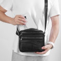 Men's Leisure Large Capacity Multi Layer Genuine leather Shoulder Bag High Quality Business Broadband Crossbody Bag For Men. 