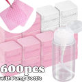 20/600pcs Lint-Free Nail Wipes Gel Cleansing Tissues Aluminum-Free Nail Polish Remover Pads for NaiArt Beauty Cleaning Care Tool.