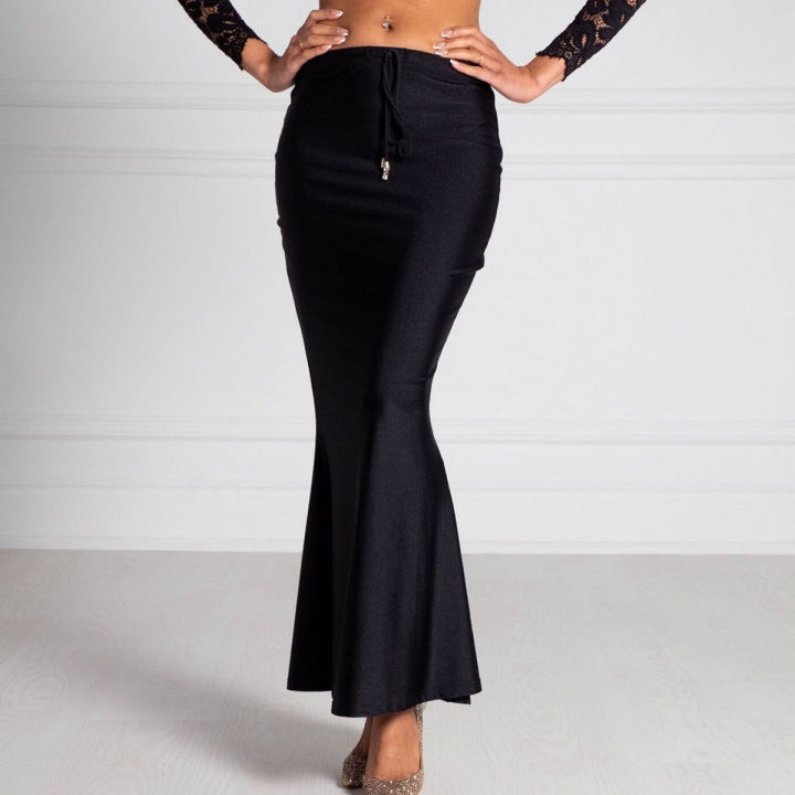 Lycra Saree Shapewear Petticoat for Women Cotton Blend Slim Fit Skirt Under Sarees Comfortable Wear