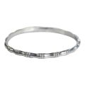 Pure Silver Bamboo Design Bracelet/Women/11 Gram. 