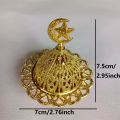 Mini Crown Retro Copper Hollow Out Incense Stick Burner Holder Golden Arab Burner Catcher Home Decoration Sandalwood Censer. 