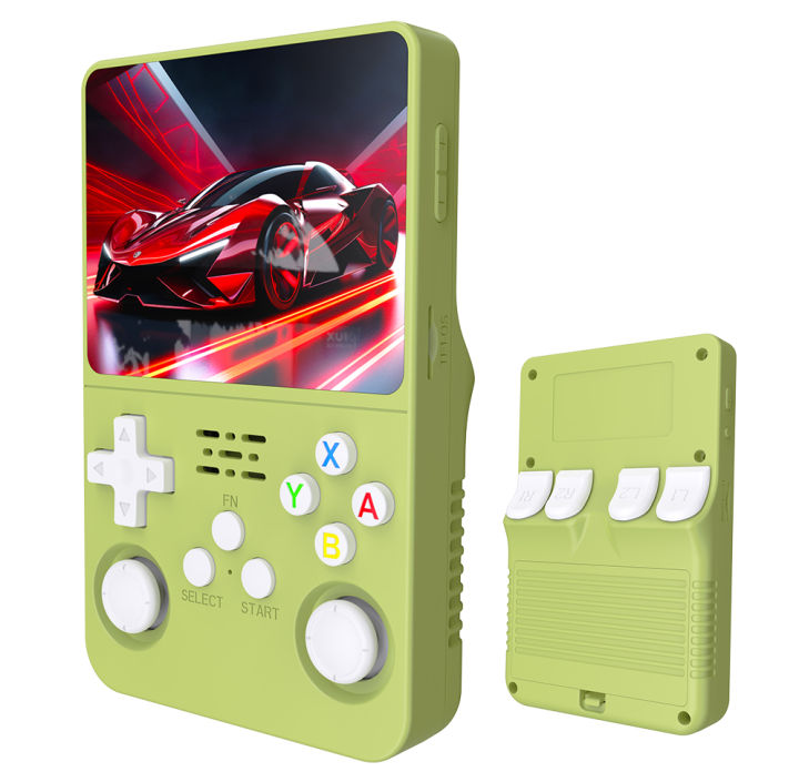 Green%20R36S%20Retro%20Handheld%20Video%20Game%20Console%20Linux%20System%203.5Inch%20IPS%20Screen%20R35s%20Pro%20Portable%20Pocket%20Video%20Player%2064G%20128G%20256G%20-%20Image%202