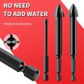 5Pcs/7PCs High-Efficiency Universal Drill Bit, Hexagonal Shank Cross Reaming Triangle Drill Bit, Glass Ceramic Woodworking Elect. 