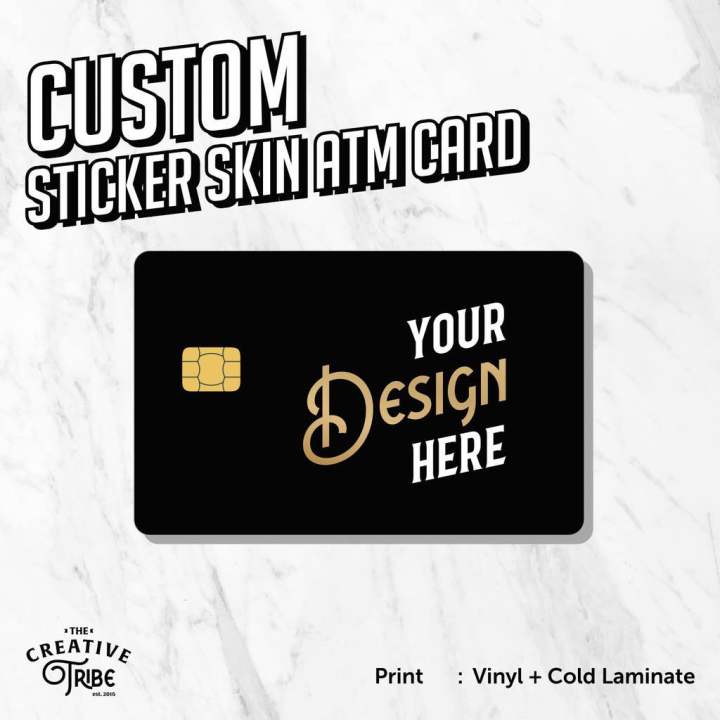 Personalized ATM/Debit/Credit Card Skin | Waterproof High-Quality ...