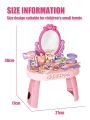 30pcs Kids dressing table toy girl simulation home makeup and makeup jewelry box 3-4 5-6 years old baby birthday gift. 